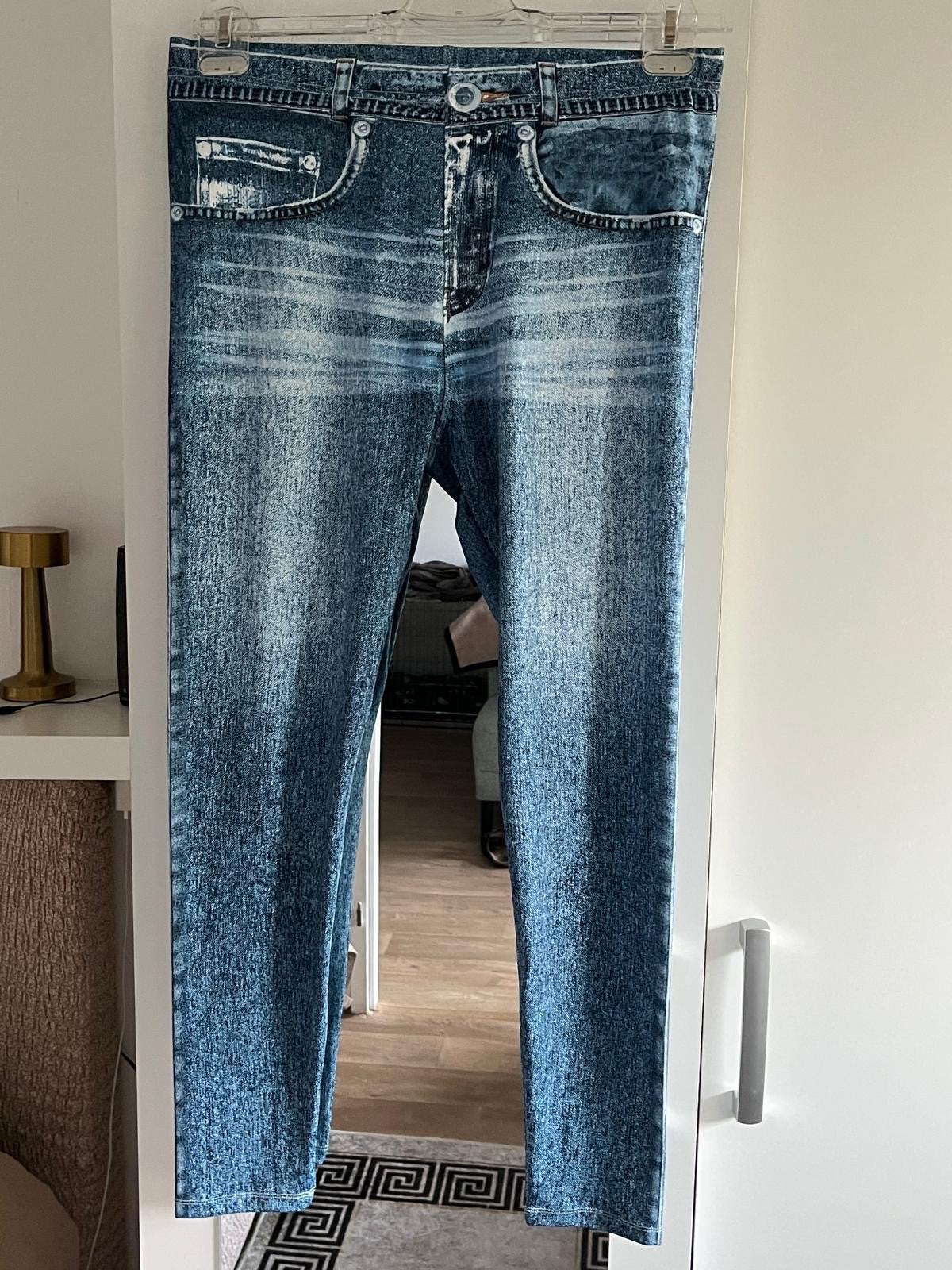 Comfortabele Legging in Jeanslook - Maat XL, Blauw, Ophalen of Verzenden, Gedragen, Legging