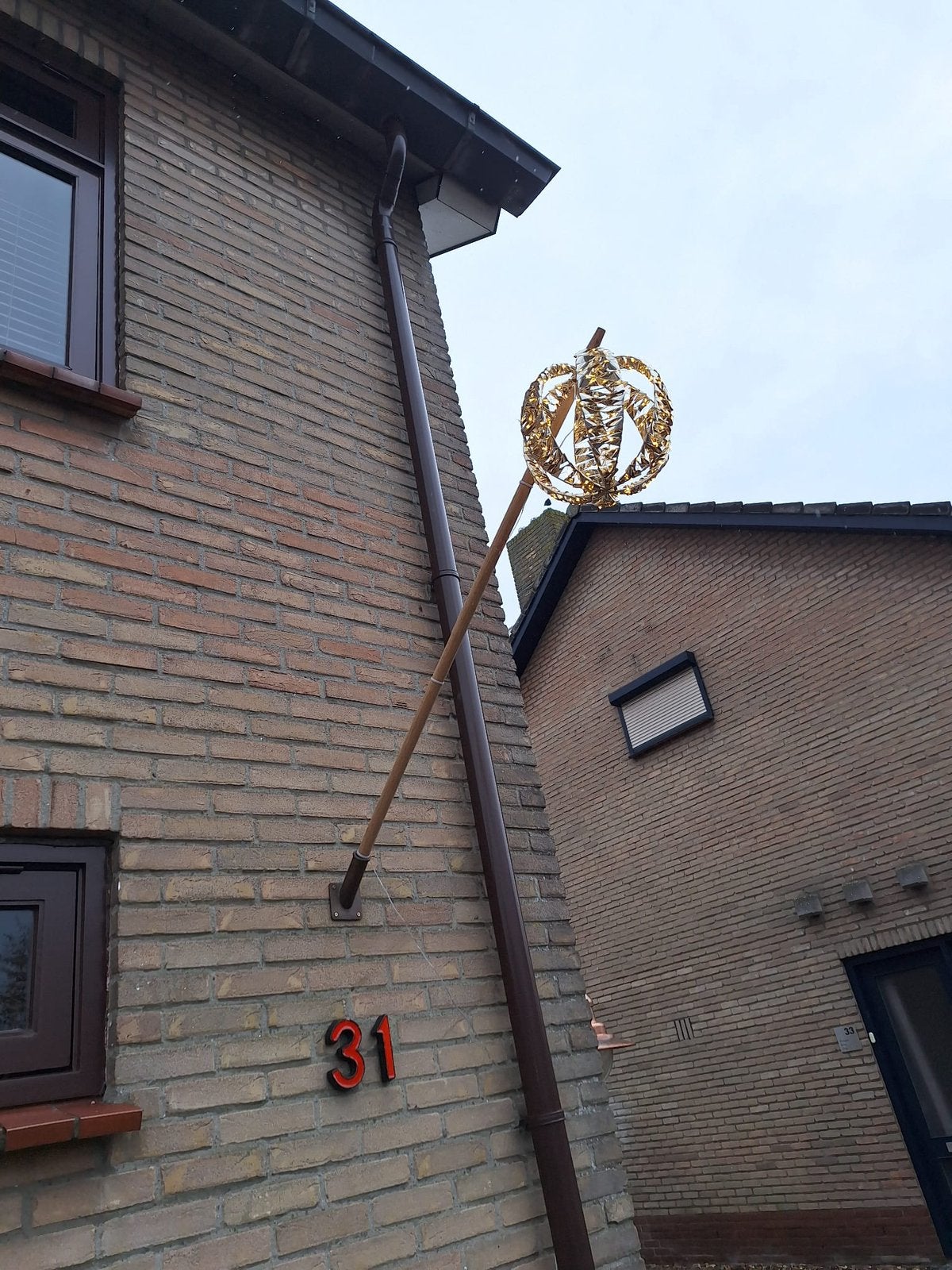 Gouden lichtbol voor buiten, Diversen, Kerst, Ophalen