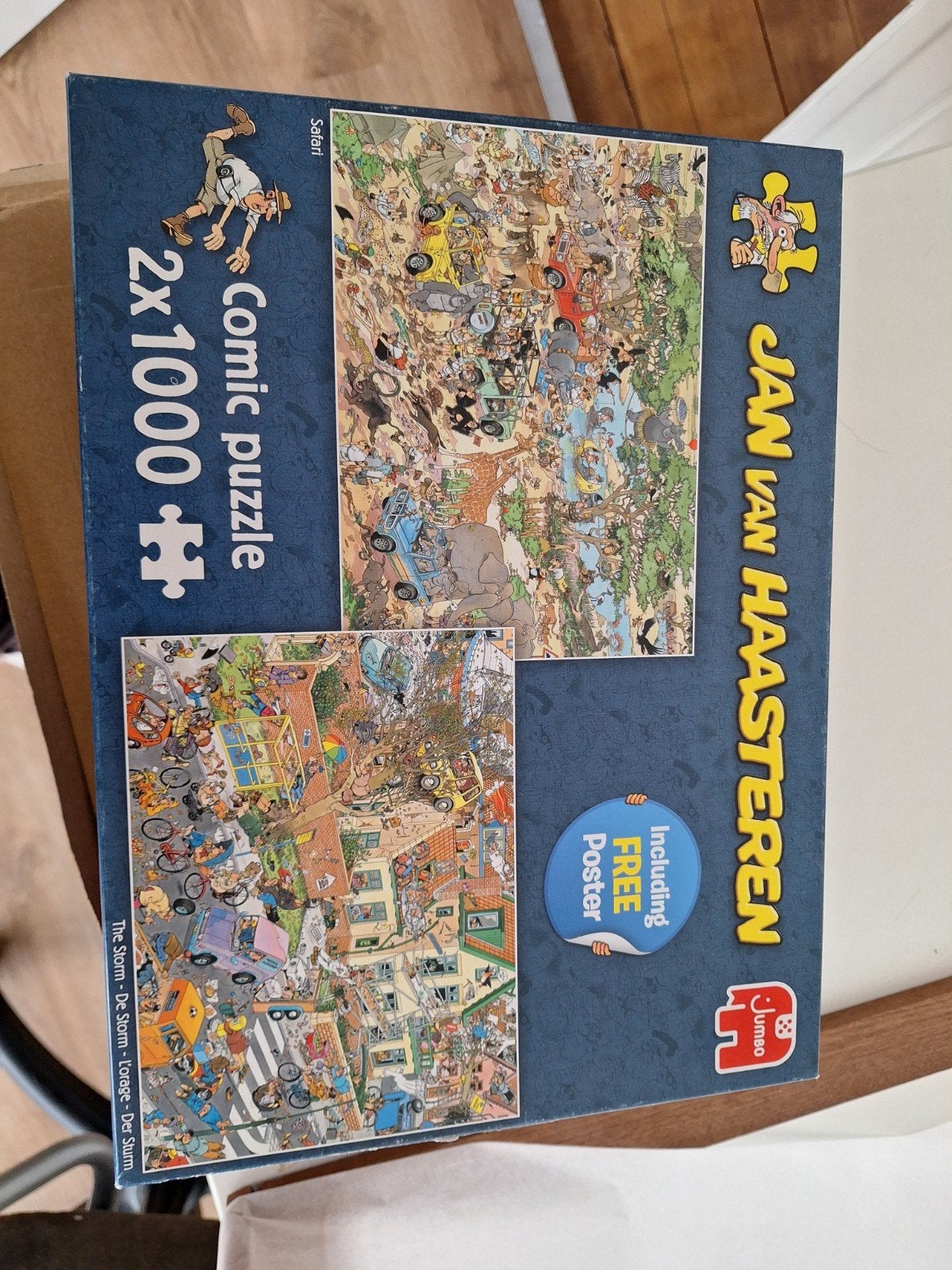 Jan van Haasteren Comic Puzzel 2x1000 stukjes, Ophalen of Verzenden, 500 t/m 1500 stukjes, Zo goed als nieuw, Legpuzzel