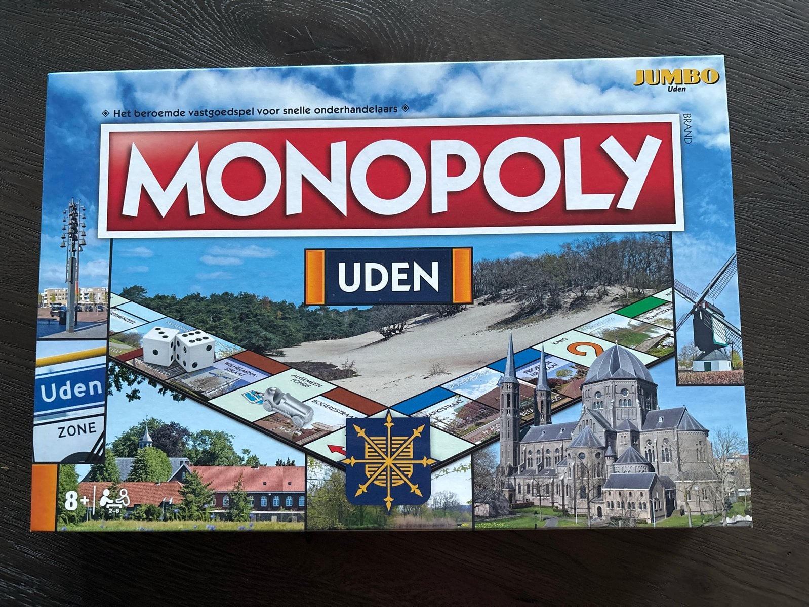 Monopoly Uden - Zo goed als nieuw, Drie of vier spelers, Ophalen of Verzenden, Zo goed als nieuw
