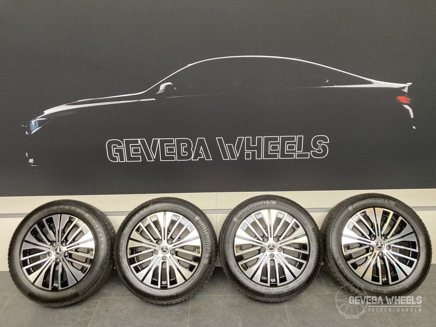 18” originele Mercedes EQA H243 EQB X243 velgen winterbanden, 18 inch, Gebruikt, -, -