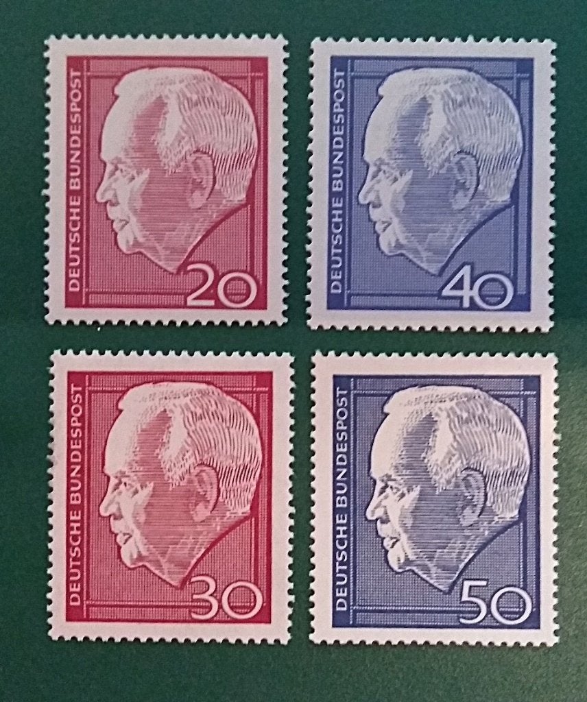 Duitsland : 1964+1967 President Lubke postfris, Verzenden, BRD