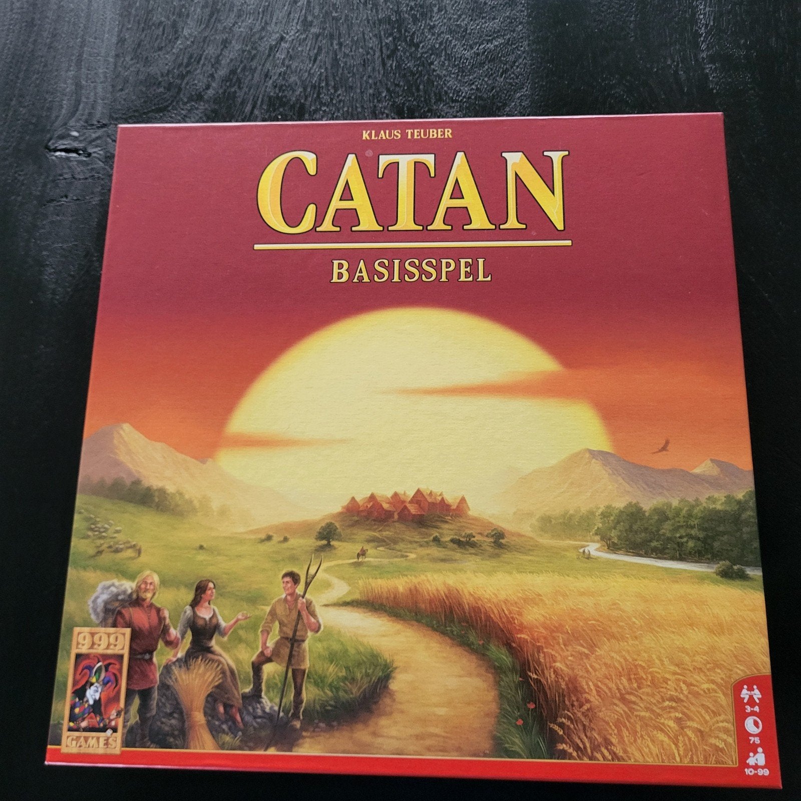 Catan Basisspel - Strategisch Bordspel voor het Hele Gezin, Drie of vier spelers, Ophalen, Nieuw, 999 Games