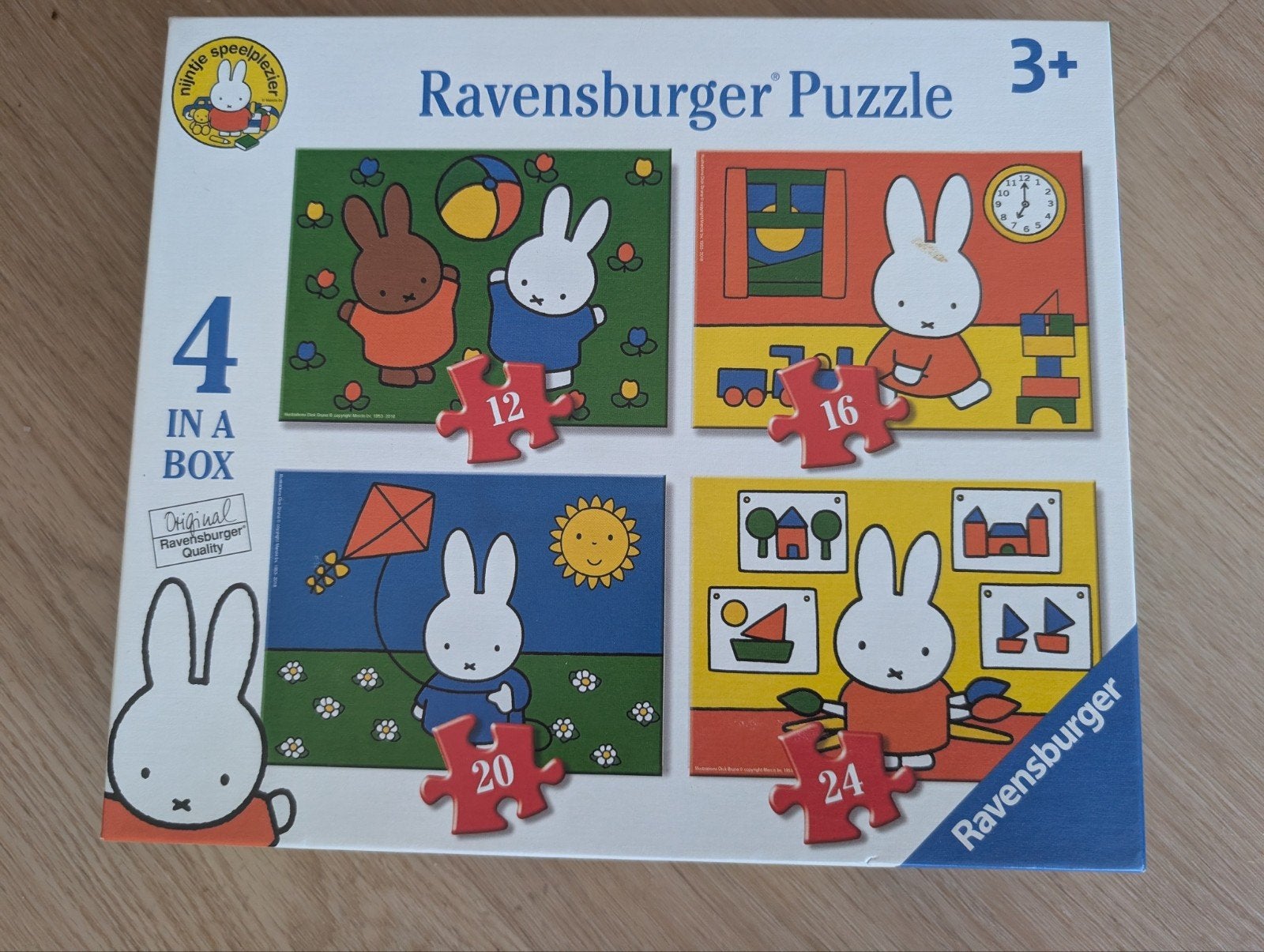 Ravensburger Nijntje Puzzels 4 in 1 (12, 16, 20, 24 stukjes), Ophalen of Verzenden, 10 tot 50 stukjes, Zo goed als nieuw, 2 tot 4 jaar