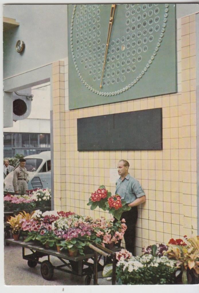 Aalsmeer Veiling - klok met "Opsteker"  Ongelopen, Verzenden, 1980 tot heden, Ongelopen, Noord-Holland