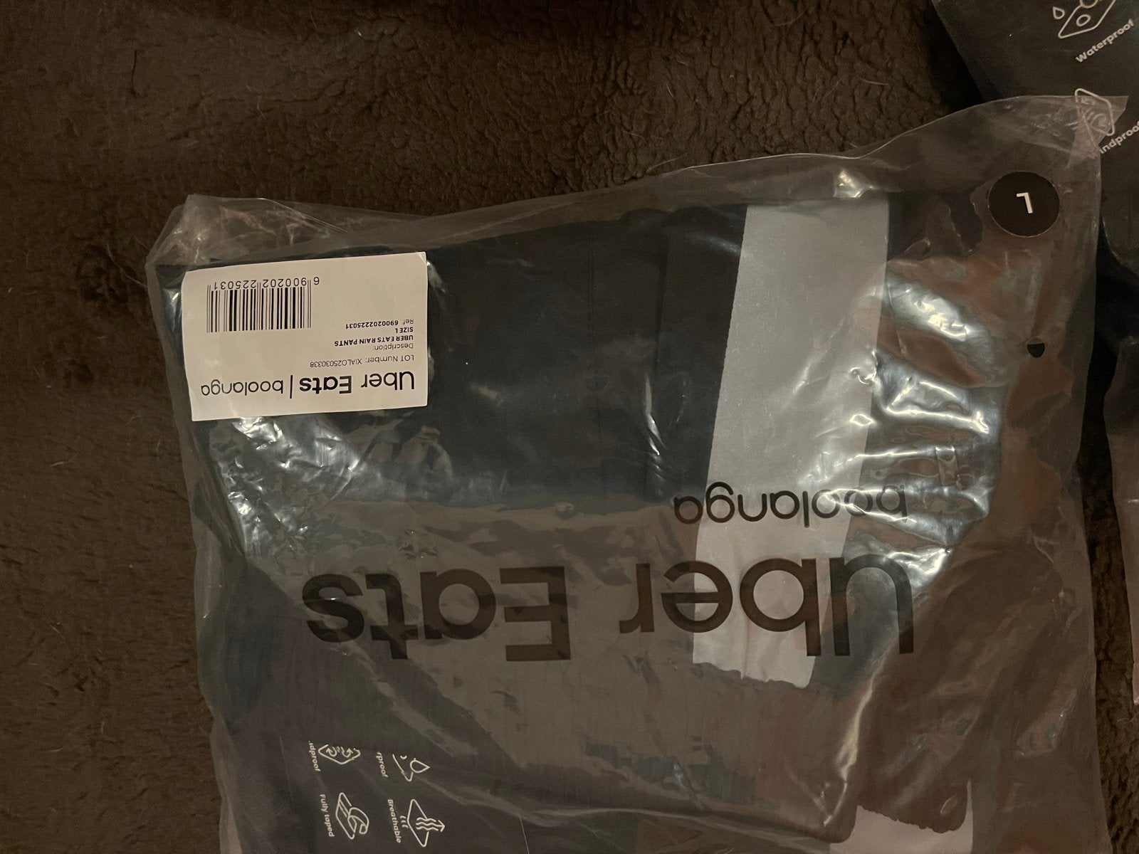 Nieuwe Uber Eats bezorgersbroek - Ongebruikt, Ophalen of Verzenden, Nieuw, Overige maten, Zwart