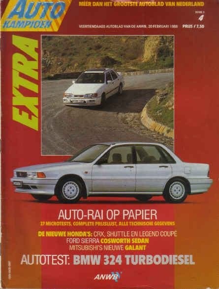 Autokampioen 4 1988 : Ford Sierra Cosworth - Honda - BMW E30, Boeken, Auto's | Folders en Tijdschriften, Gelezen, Algemeen, Ophalen of Verzenden