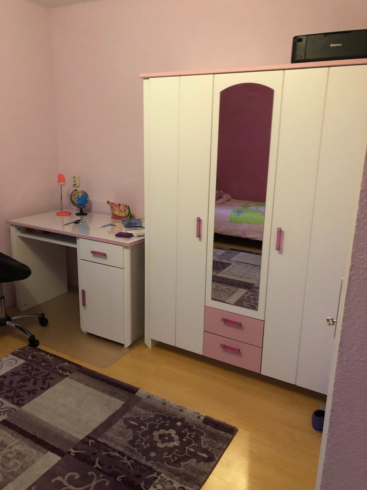 Compleet meisje kamer, Ophalen, 90 cm, Eenpersoons, Zo goed als nieuw