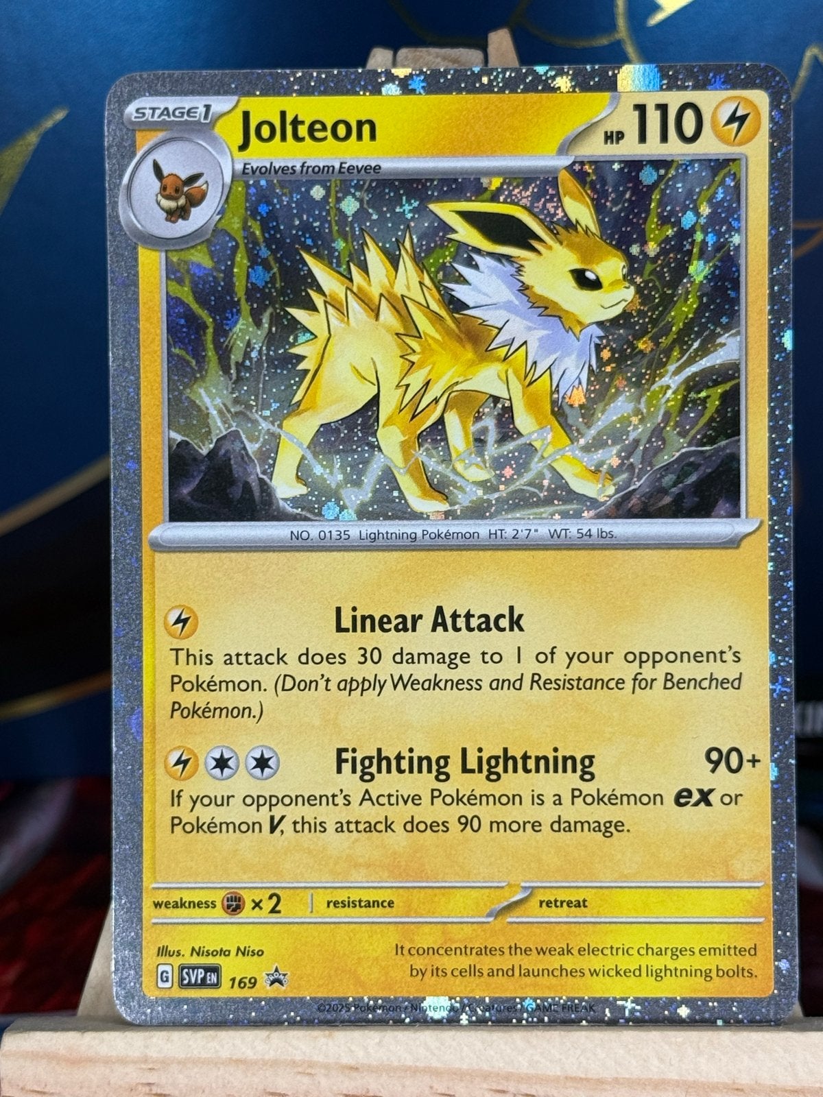 Jolteon [Cosmos Holo] #169 | Pokemon Promo, Ophalen of Verzenden, Zo goed als nieuw, Losse kaart