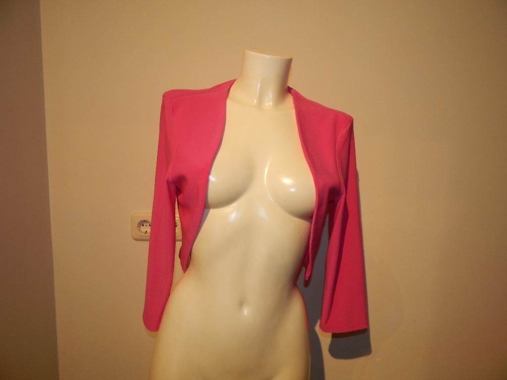 Joseph Ribkoff stretch vest jasje fucia cyclaam roze D40
