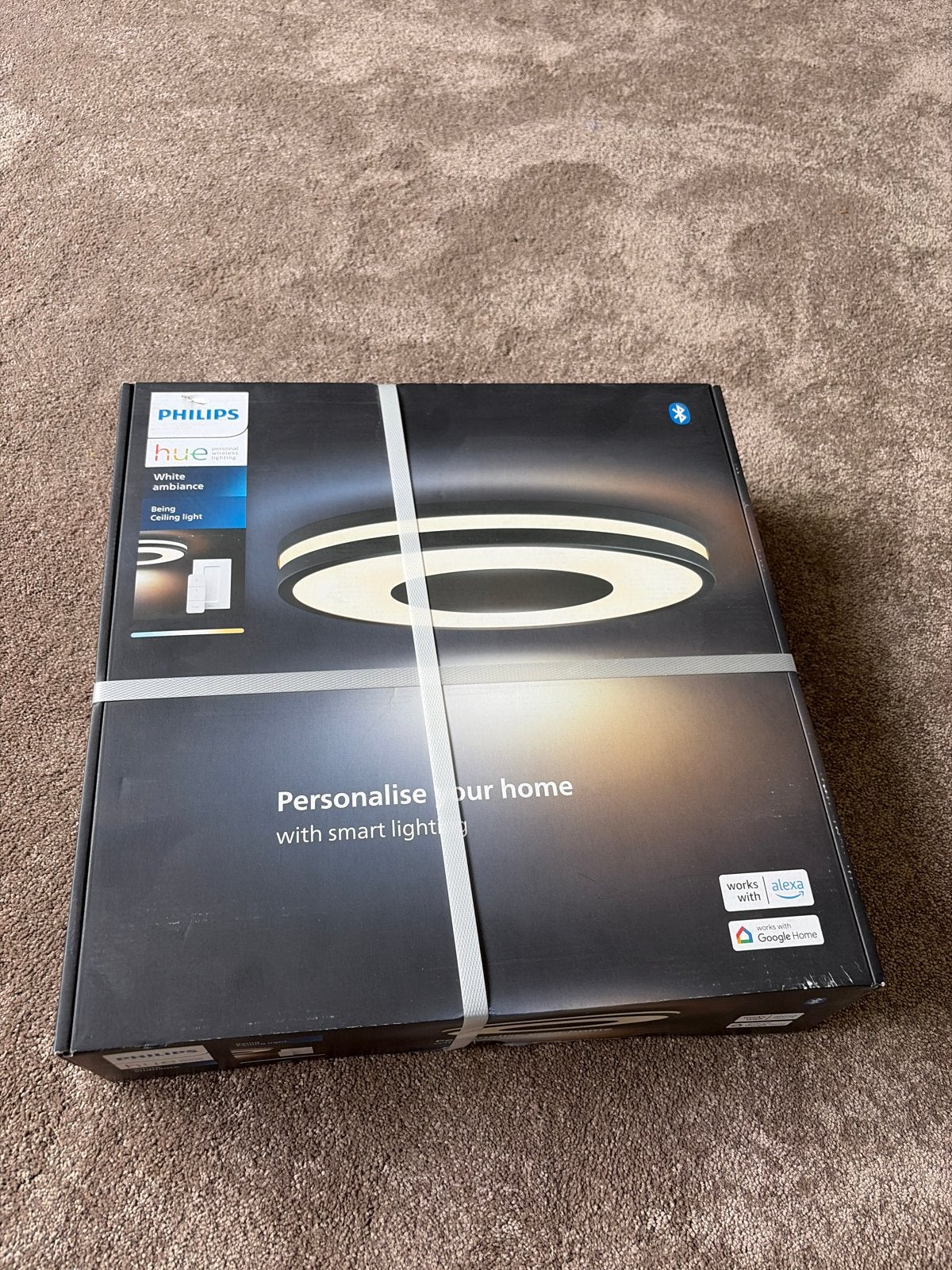 Philips Hue being Plafondlamp Zwart white ambiance, Huis en Inrichting, Modern, Zwart, Ophalen of Verzenden, Plafondlamp