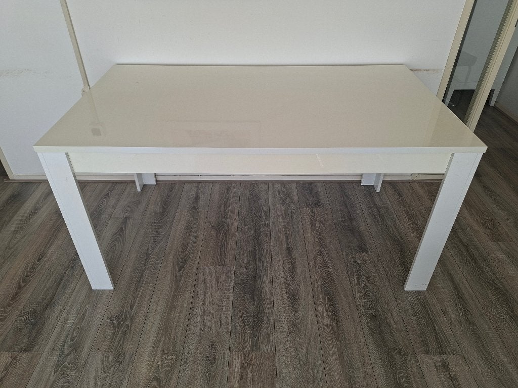 Eettafel met stoelen, Huis en Inrichting, Tafels | Eettafels, Ophalen, Gebruikt, 50 tot 100 cm, Vijf personen of meer