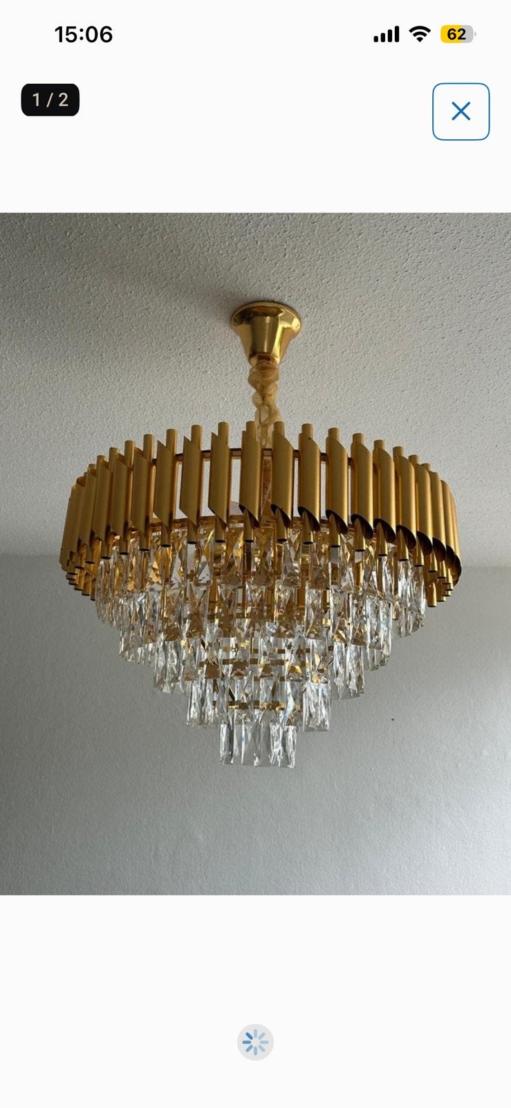 (Kleine gouden kroonluchter), Ophalen of Verzenden, Zo goed als nieuw
