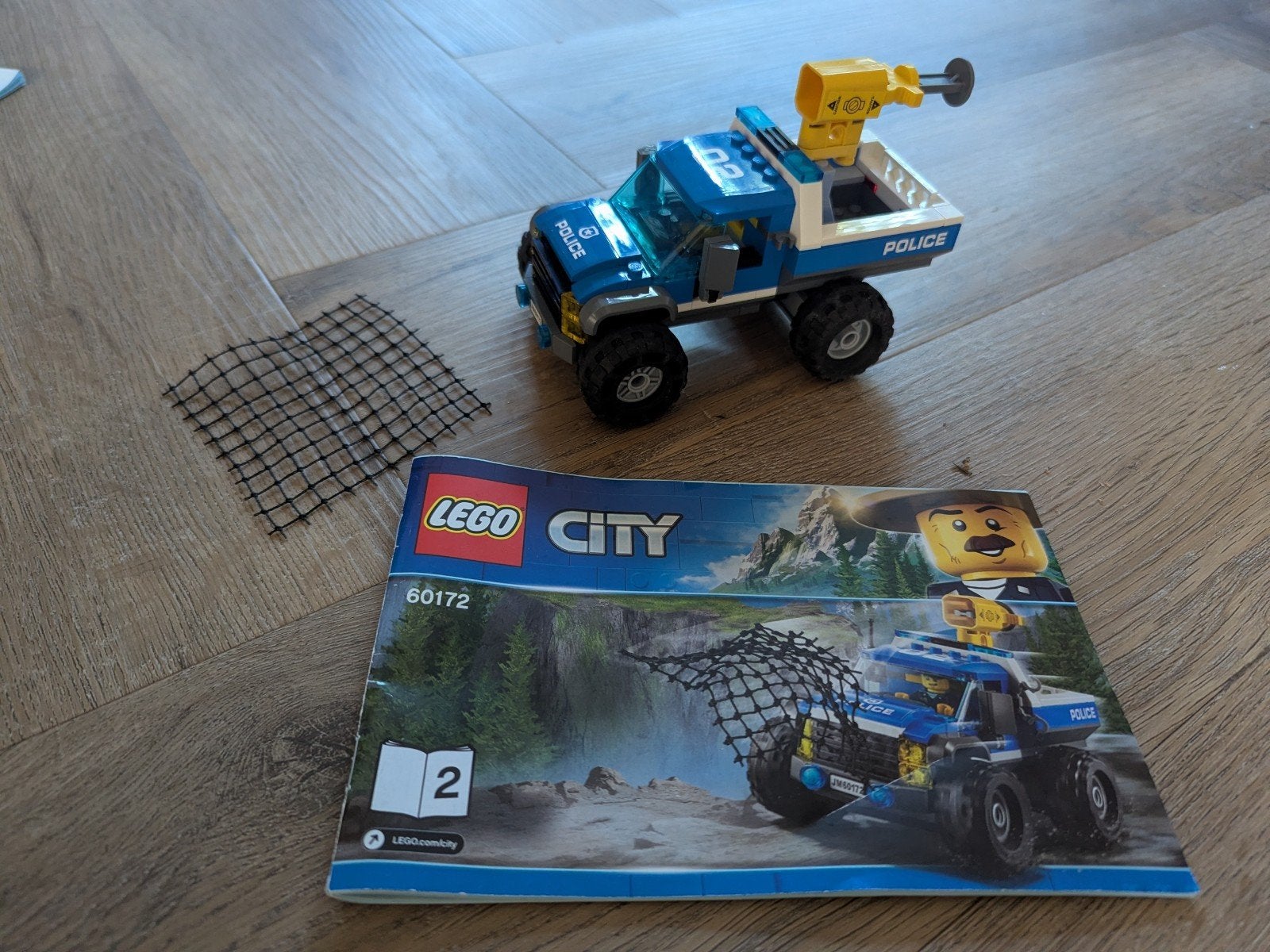 Lego City Politie Monstertruck 60172 met instructieboekje, Ophalen, Gebruikt