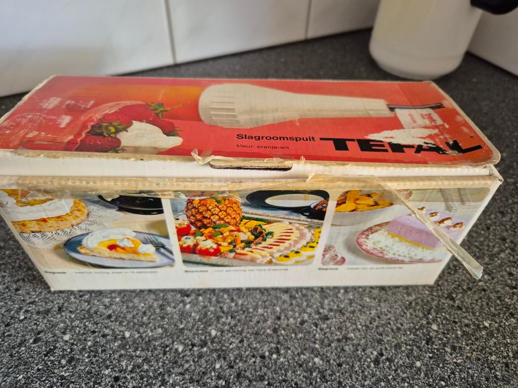 Vintage tafel slagroomspuit, Ophalen of Verzenden, Gebruikt