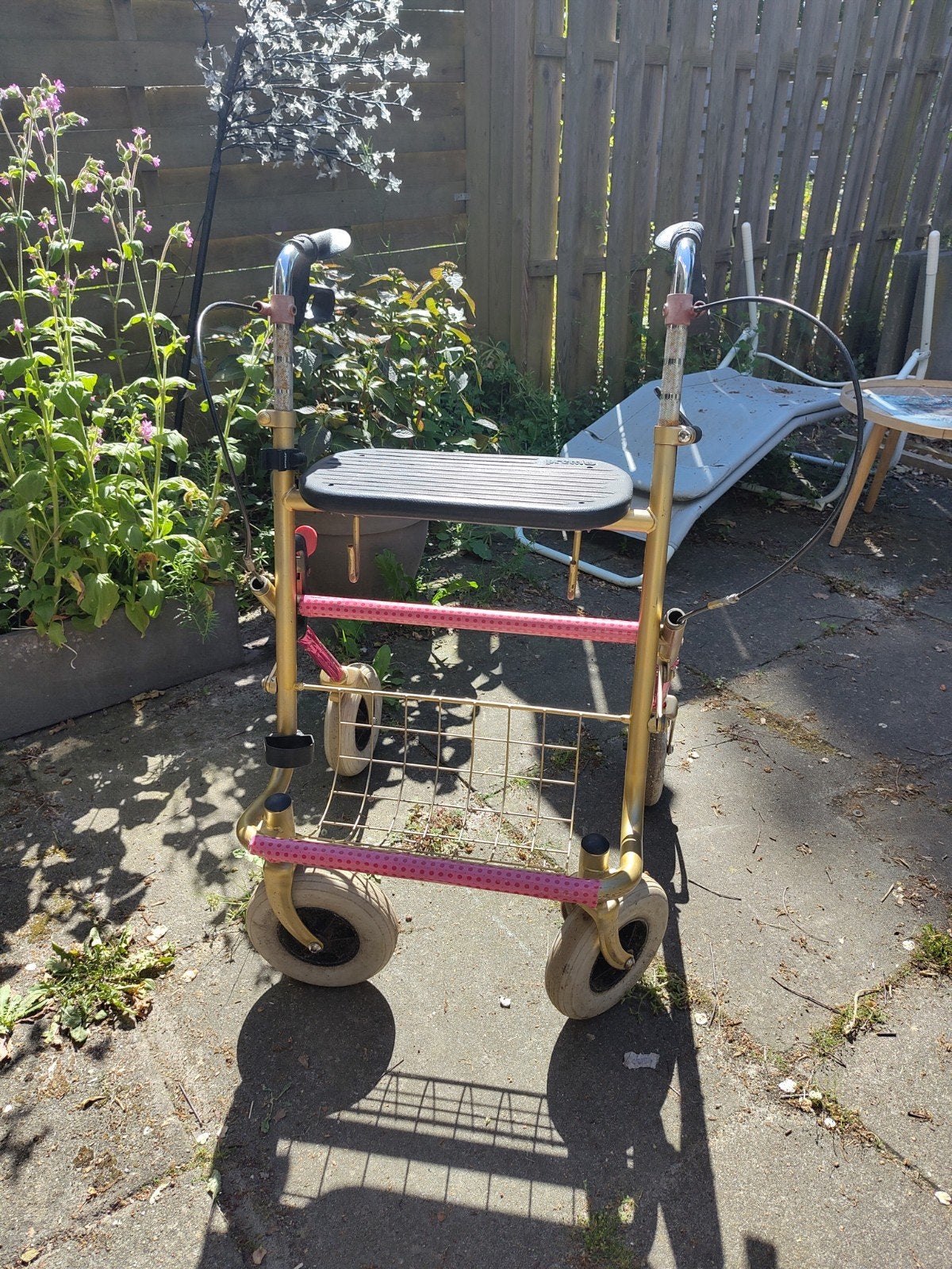 Rollator met mandje, Ophalen, Gebruikt