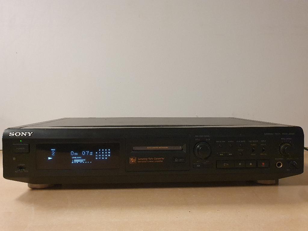 Minidisc Deck Sony MDS-JE500, Audio, Tv en Foto, Walkmans, Discmans en Minidiscspelers, Ophalen of Verzenden, Minidisc-speler