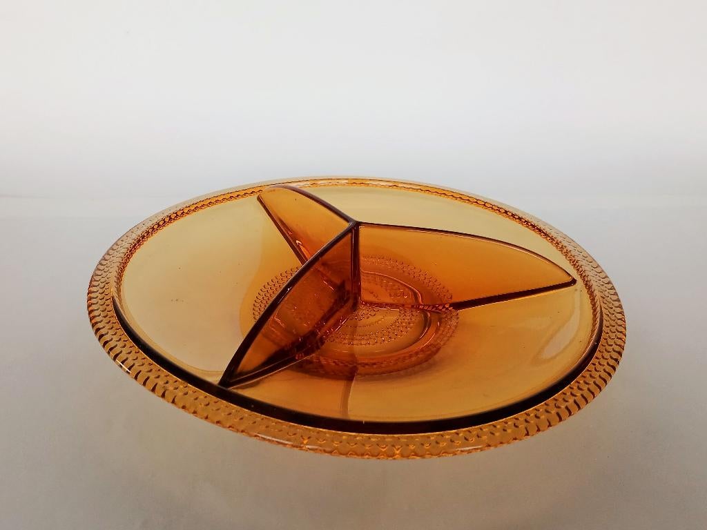 Serveerschaal Brockwitz Tauperle 1941 Persglas Art Deco, Ophalen of Verzenden