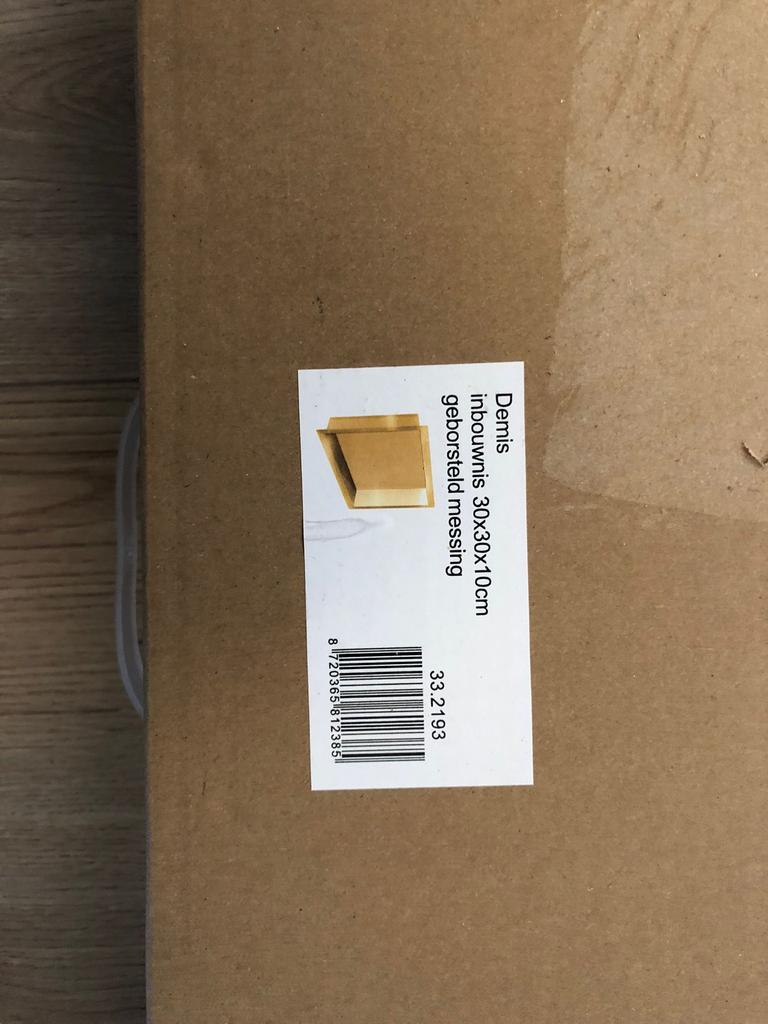 Messing badkamer inbouwnissen 2st., Huis en Inrichting, Badkamer | Badkamermeubels, Minder dan 50 cm, Overige typen, Nieuw, Ophalen of Verzenden