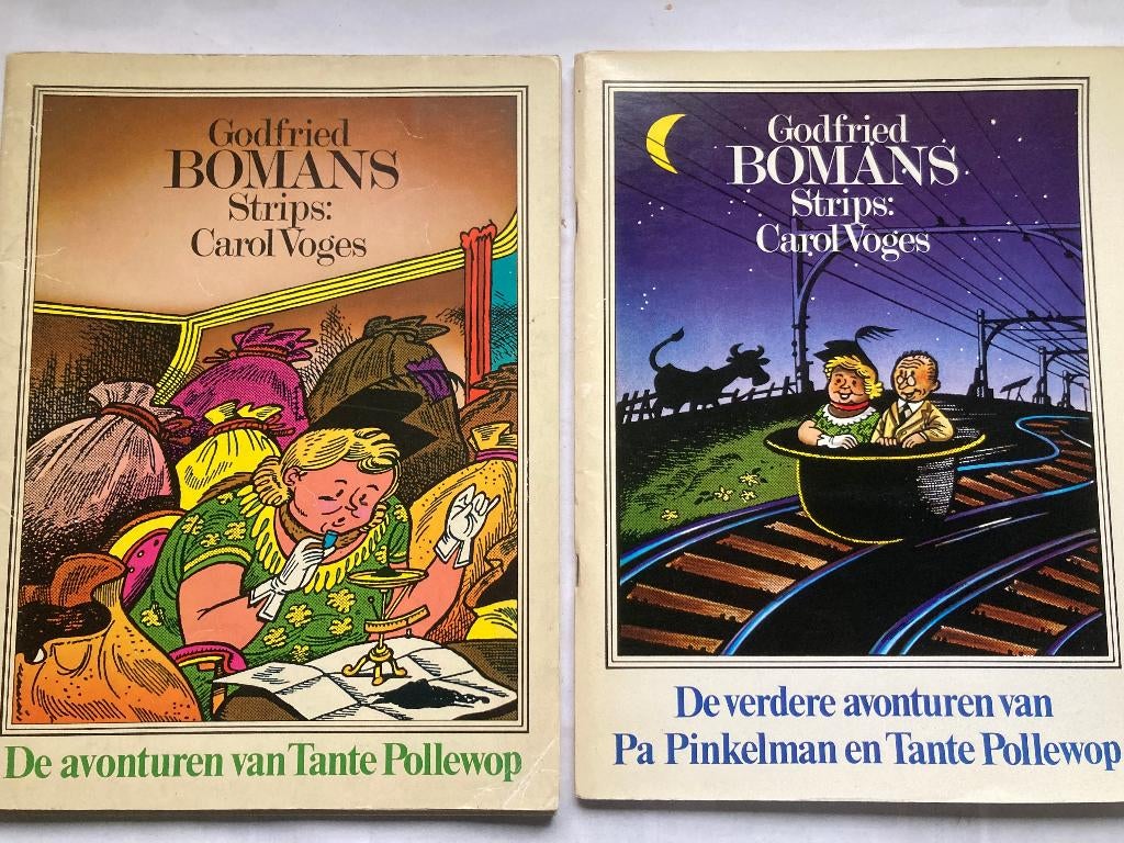 T.K. De avonturen van Tante Pollewop door Godfried Bomans, Eén stripboek, Ophalen of Verzenden, Gelezen, Godfried Bomans