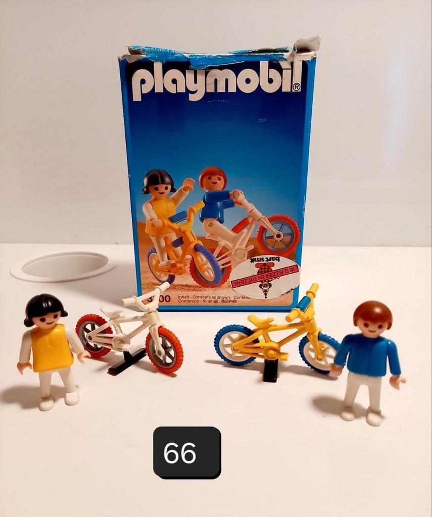 Playmobil Vintage Kinderen op Fiets - Compleet in Doos, Ophalen of Verzenden, Gebruikt, Complete set