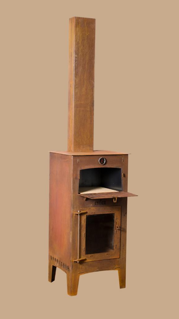 KNOER Outdoor Oven, tuinhaard met oven van cortenstaal, Tuin en Terras, Tuinhaarden, Nieuw, Ophalen of Verzenden