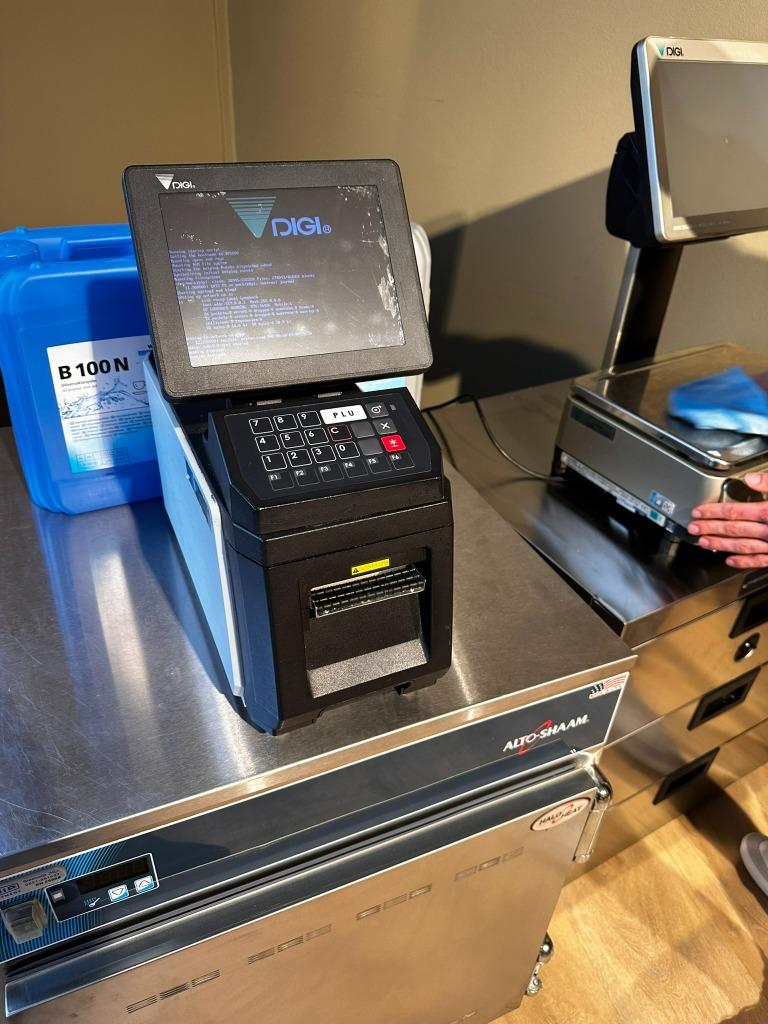 Digi DP-5000 Etiketteermachine Bonnenprinter Touchscreen, Ophalen of Verzenden, Digi, Info@retailequipment.eu, Woldmeentherand 3 Steenwijk