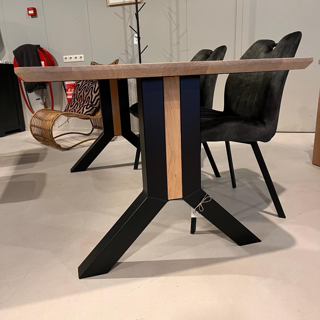 AANBIEDING!! Rechthoekige eiken eettafel / Poot no.925 €.895, Huis en Inrichting, Tafels | Eettafels, Ophalen, Eikenhout, Nieuw
