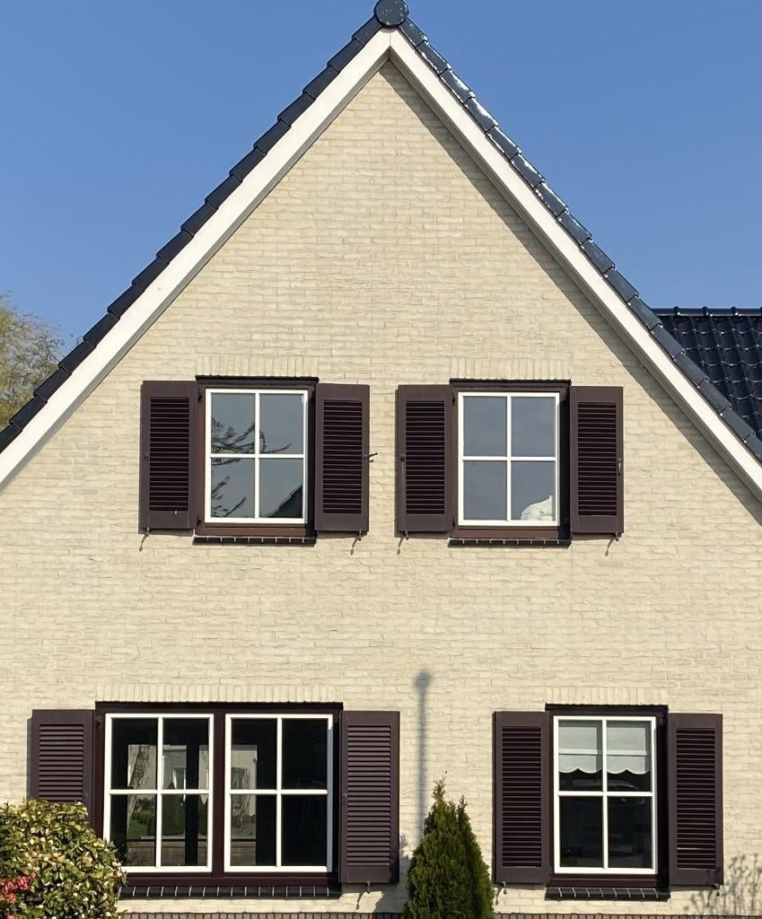 HOUTEN RAAMLUIKEN LOUVRE, Ophalen, Gebruikt, Minder dan 80 cm, Overige typen