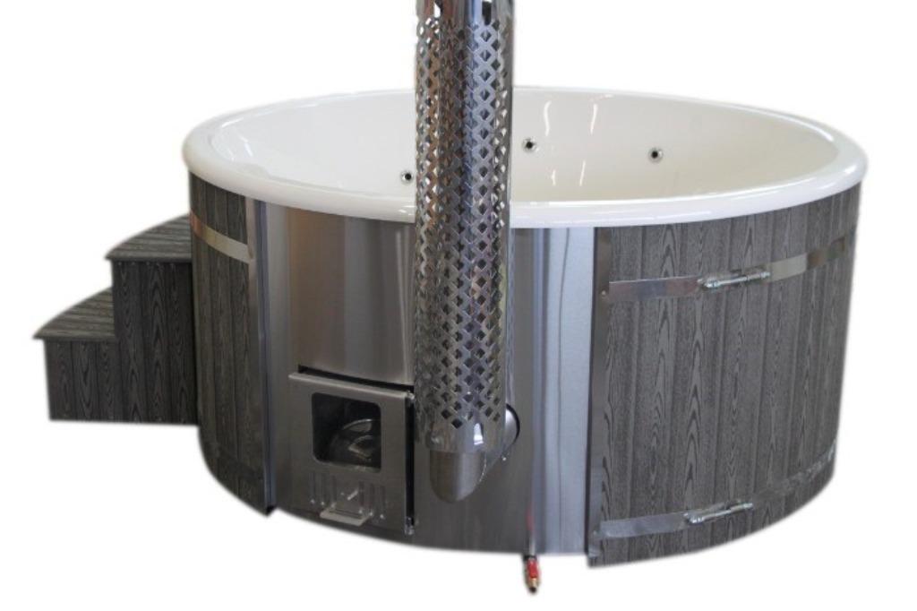 Hottub Excellent Deluxe met geintegreerde kachel, Tuin en Terras, Bubbelbaden en Hottubs, Nieuw, Vast, Ophalen of Verzenden
