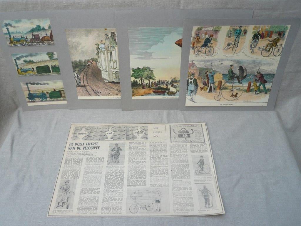 Knipsels Velocipede, fiets, transport, Ophalen of Verzenden, 1920 tot 1940, Knipsel(s)