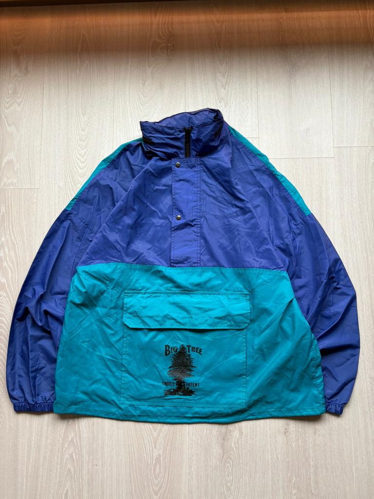 Vintage Big Tree Regen Jas XL, Blauw, ., Maat 56/58 (XL), Ophalen of Verzenden