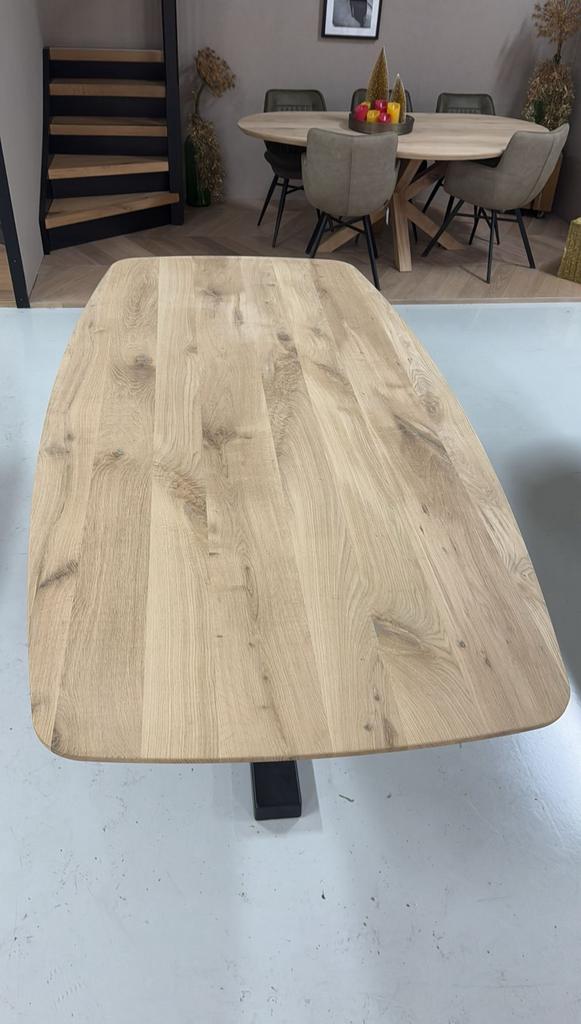 Deens ovale eiken eettafels 160x90cm deens ovaal eiken NIEUW, 100 tot 150 cm, Eikenhout, Ophalen of Verzenden, Ovaal