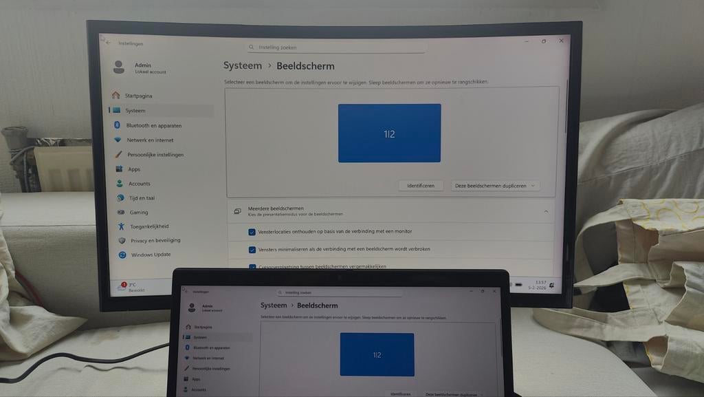 Monitor Samsung 24 inch curved, Ophalen of Verzenden, Zo goed als nieuw, Full HD, 60 Hz of minder