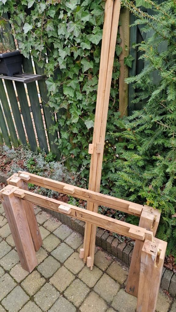 Eiken houten tafelpoten, Huis en Inrichting, Tafelonderdelen, Ophalen, Rechthoekig, 50 tot 100 cm, 50 tot 100 cm