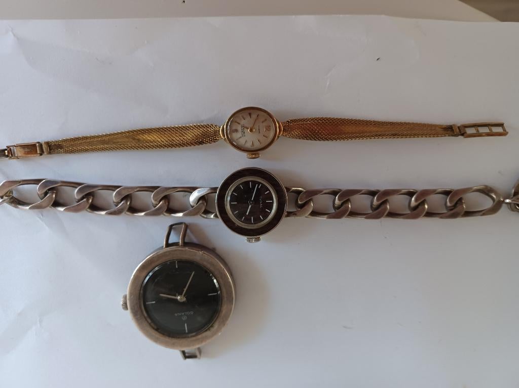 Dames polshorloge en uurwerken, Sieraden, Tassen en Uiterlijk, Horloges | Antiek, Overige merken, Overige materialen, Met bandje