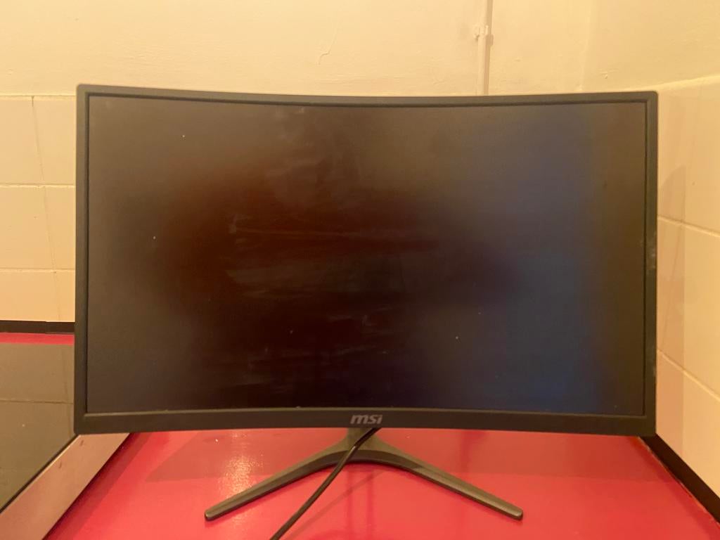 MSI Curved Monitor Computerscherm, 24 inch, Ophalen, Zo goed als nieuw, Curved