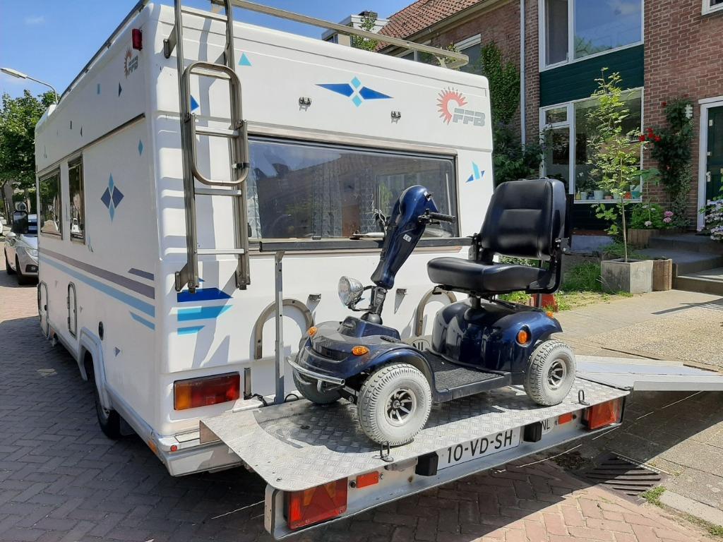 Camper voor Scootmobiel, met Daktent