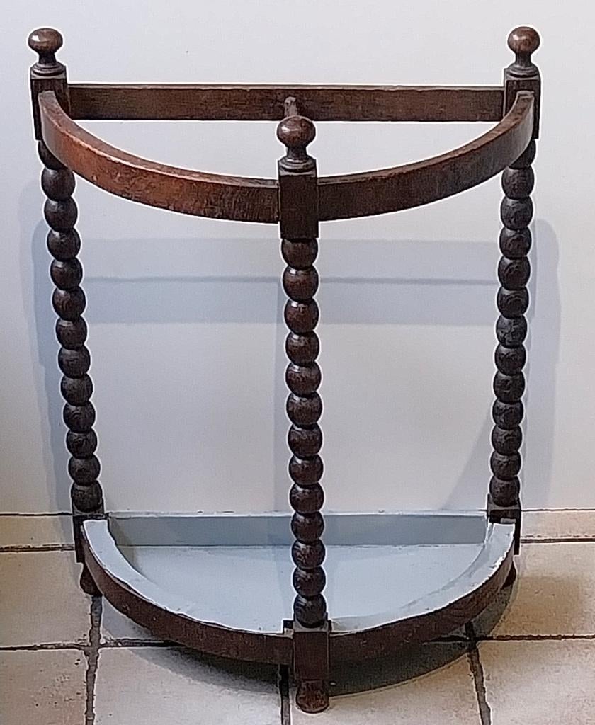 Antieke eikenhouten paraplubak van circa 1900-1920, Ophalen, Gebruikt, Hout