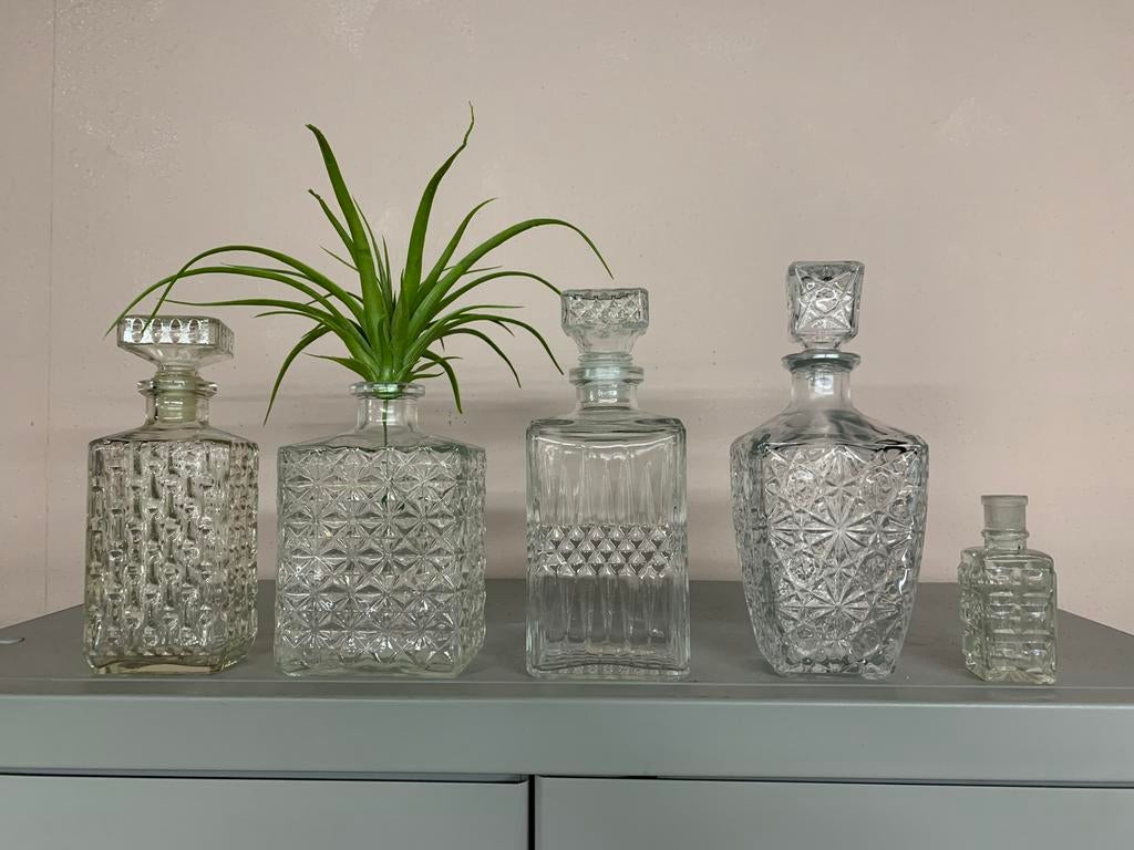 5 Glazen whiskey karaffen, Ophalen