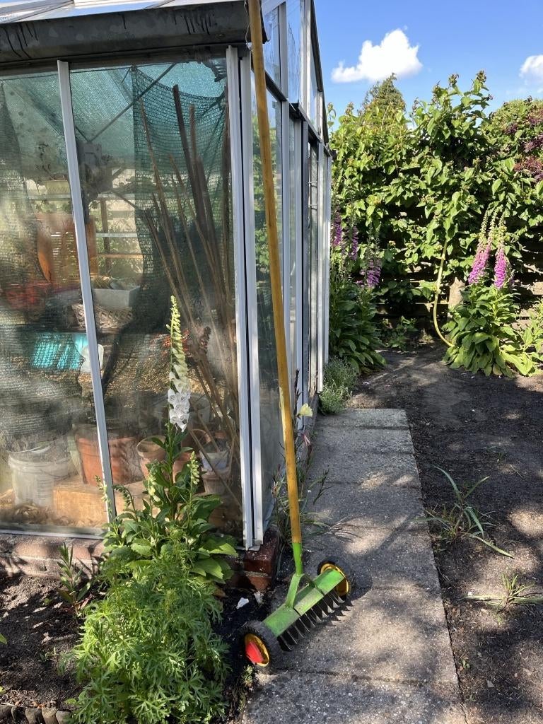 verticuteerroller Wolf   in goede staat, Tuin en Terras, Hand-tuingereedschap, Ophalen, Gebruikt, Overige soorten, Wolf Garten