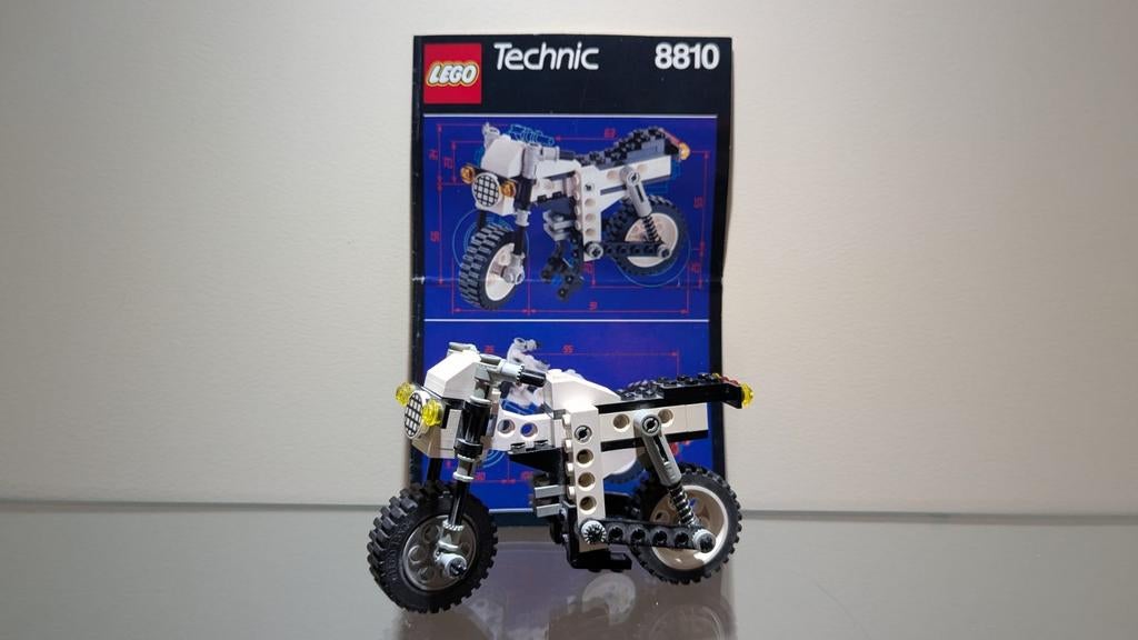 Lego Technic 8810 Motorfiets, Ophalen of Verzenden, Zo goed als nieuw, Complete set, Lego