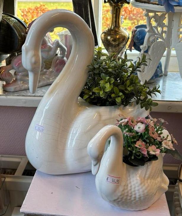 Vintage zwanen, Antiek en Kunst, Ophalen of Verzenden