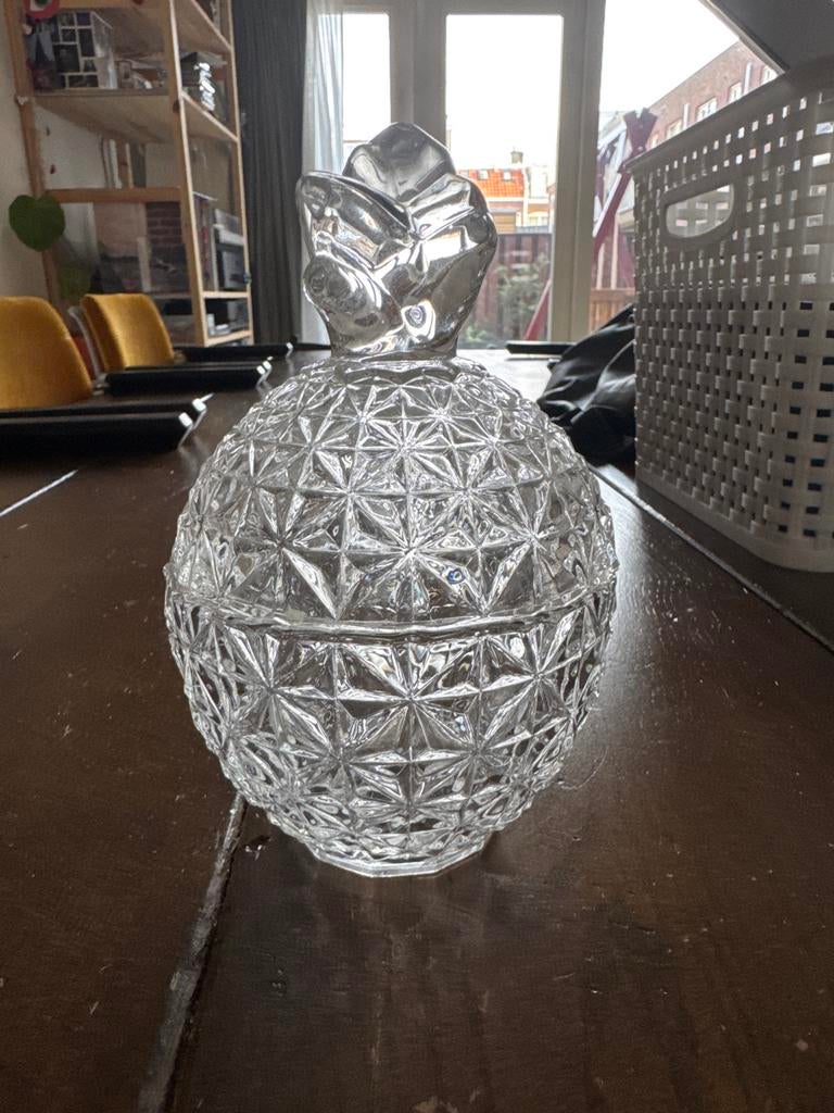 Glazen Ananas met Opbergruimte, Ophalen, Schaal, Overige vormen, Glas