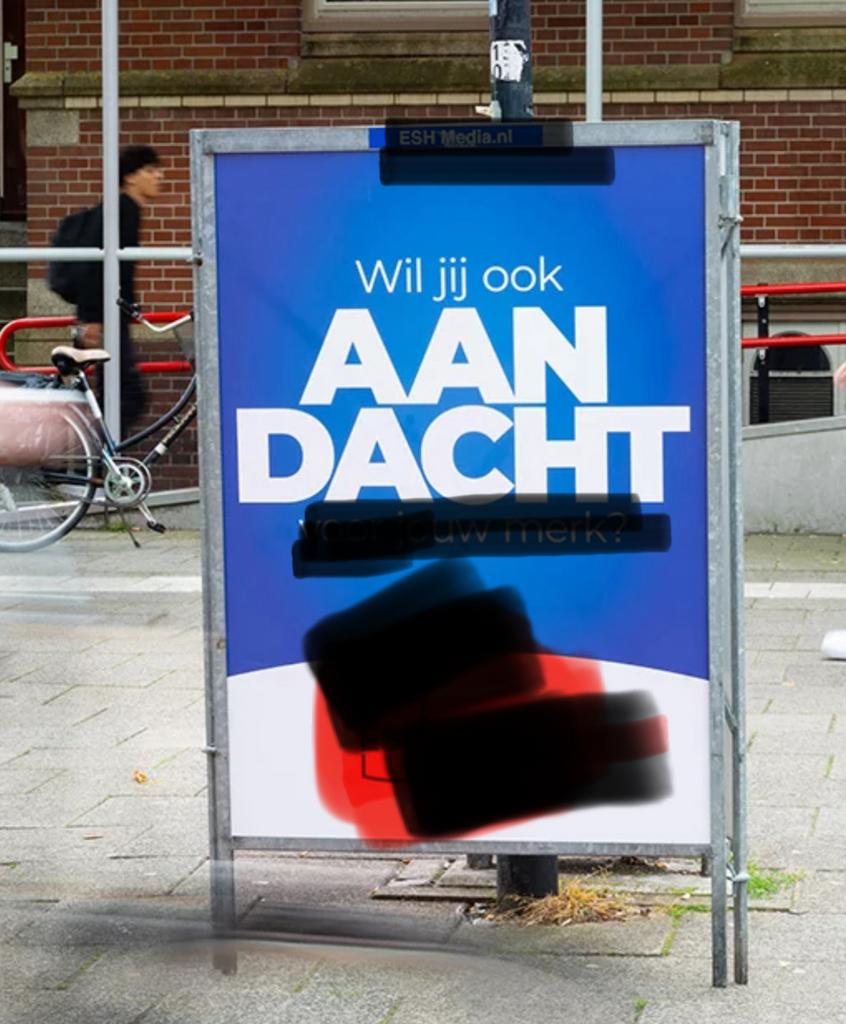 Driehoeksborden reclame borden aluminium promotie evenement, Verzamelen, Merken en Reclamevoorwerpen, Ophalen, Zo goed als nieuw