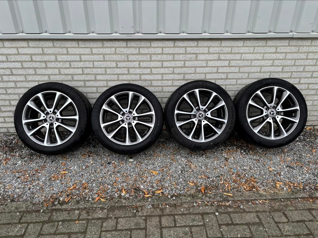 Originele Mercedes E klasse velgen met banden W213, 18 inch, Auto-onderdelen, Banden en Velgen, Ophalen, 18 inch, Banden en Velgen