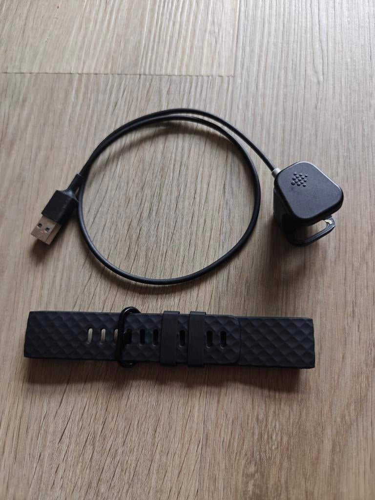 Fitbit Charge 4 bandje + oplader, Zwart, Nieuw, Ophalen of Verzenden, Fitbit