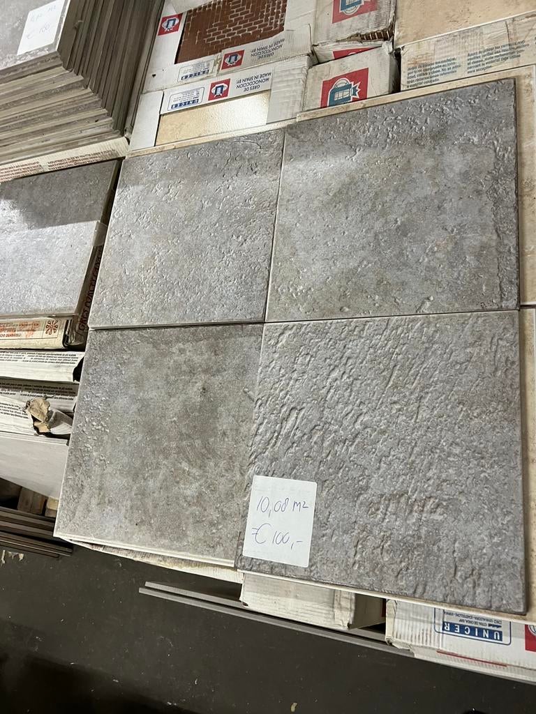 Vloertegels  30x30cm grey, Ophalen, Keramiek, Nieuw, 10 m² of meer