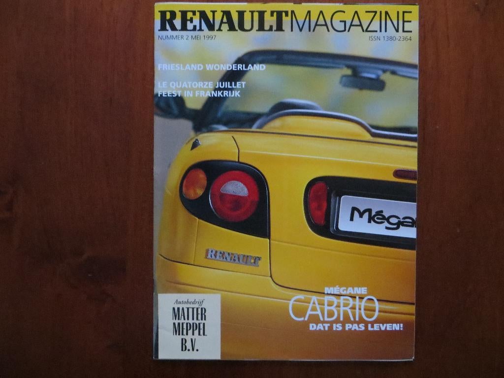 Renault Magazine (mei 1997) Mégane Cabrio, Ophalen of Verzenden, Nieuw, Renault