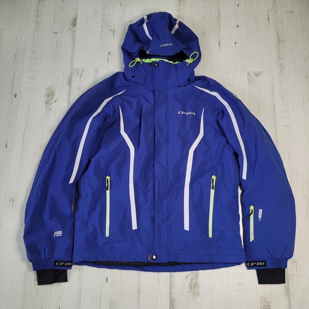 Icepeak Nevio ski jas 52 L icetech 5000 waterproof blauw, Maat 52/54 (L), Icepeak, Ophalen of Verzenden, Zo goed als nieuw